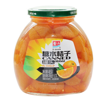 紫山 糖水桔子罐头水果罐头485g/瓶