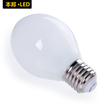 本邦(BENBON) led灯泡E27大螺口全玻璃灯罩节能橄榄球泡 5W 白光