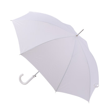 伞时尚长柄雨伞直柄伞半自动抗风雨伞商务男女通用 w100白色_现价-1元