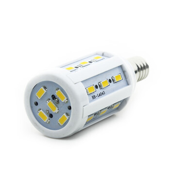 SCOE LED家用灯高亮玉米灯水晶灯拉尾灯日亚芯片E14螺口5730芯片5W 220V伏 E14螺口玉米灯5W 一只 正白光
