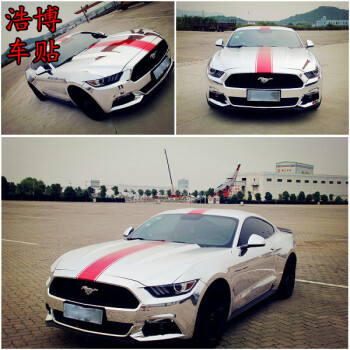 福特野马车贴拉花 mustang背带汽车贴纸改装赛车装饰贴画 后尾