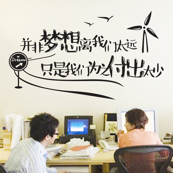
                                        喜艾林 房客厅沙发电视背景墙贴企业文化学校学生寝室墙贴纸励志标语贴F 成功与失败执行力梦想 黑色梦想 中号                