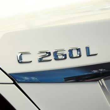 贴改装c200l车标c260l字标c300l尾标c63排量标志 2015款c260l车标一个