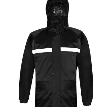 
                                                                                谋福 分体雨衣雨裤套装户外连体加长款雨衣单人时尚成人男女风衣式保安巡逻站岗交通职业 优质套装ZJ款 XXXXL 185                
