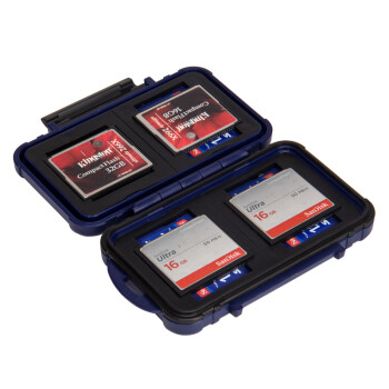 锐玛（EIRMAI）CB-101 单反相机存储卡盒 SD CF MSD TF卡盒 收纳盒 蓝色