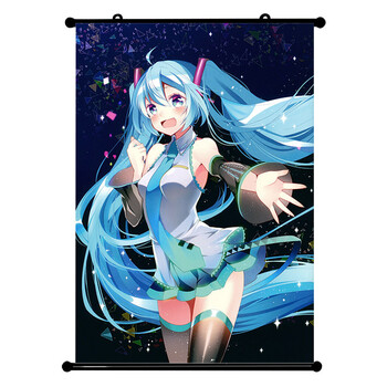 动漫挂画海报 壁纸 初音未来动漫卷轴挂画海报挂布壁画miku美少女歌姬