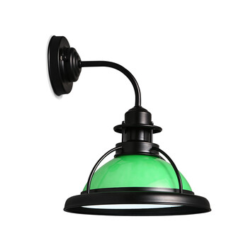 kc灯具 美式乡村铁艺复古工业风led过道弯曲阳台酒吧台个性壁灯 W3762-白色LED白光