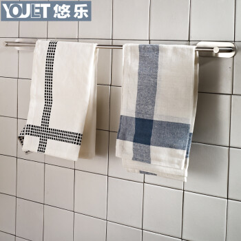德国YOULET304不锈钢毛巾架浴巾架浴室挂件套装 B套餐两件套