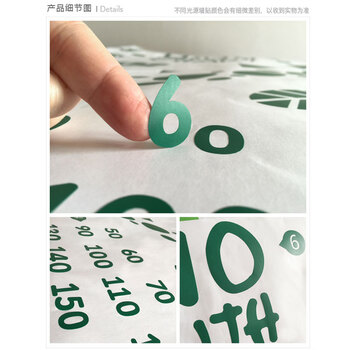 
                                                            爱贴（iTie） 墙贴纸恐龙身高尺超大儿童房幼儿园身高尺墙贴贴画贴花 绿色+墨绿                