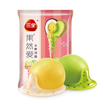 三全 果然爱菠萝椰子&奇异果双拼水果汤圆320g (16只)