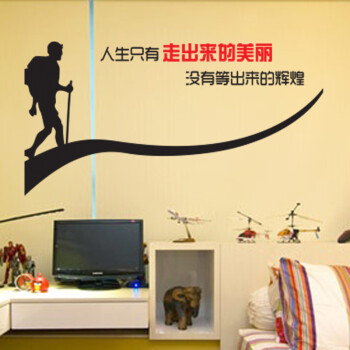 
                                        喜艾林  企业 公司办公室 励志文化标语 墙贴纸 学生寝室 学校贴画 F  走出来的美丽 小号                