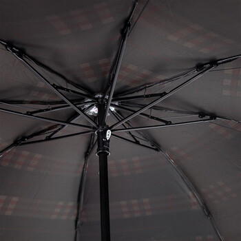 
                                        天堂伞 黑胶色织格三折晴雨伞33120E蓝红格                
