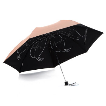 
                                        【京东超市】天堂伞（防晒值UPF50+）成就梦想凝脂绸三折晴雨伞31020E肤色                