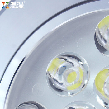 温漫 大功率led射灯3w5w全套一体化 客厅家装开孔天花灯 5W 高光银 开孔9.5-10cm 白