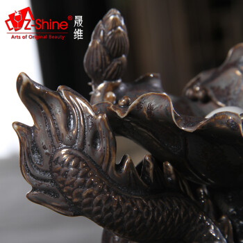 Z-shine 晟维 塔锥沉香盘家居摆件 创意倒流香炉 倒流烟观烟香薰炉 檀香居室香炉摆件
