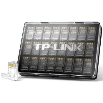 TP-LINK TL-EH602-24 六类非屏蔽网络水晶头 RJ45(24个一盒）