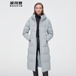 波司登2021年秋冬羽绒服女常规款经典极寒系列连帽毛领90绒外套