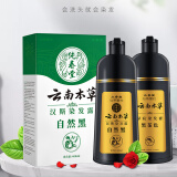 云南本草一洗黑中草药黑发染发剂植物中年人轻松染发不求人自己在家染