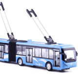 加长版公交车 加长双节巴士公交车无轨电车公共汽车小汽车模型两节
