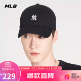 mlb官方 男女帽子软顶棒球帽小logo运动休闲潮3acp7802n-50bks纽约洋