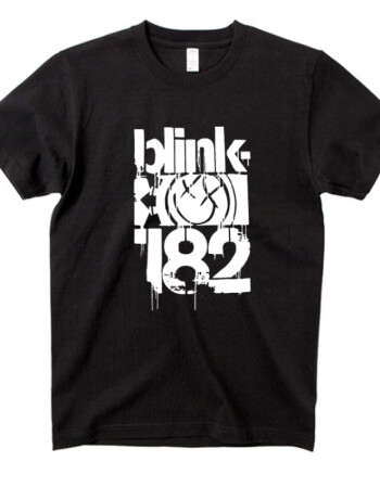 blink182衣服朋克punk乐队摇滚棉短袖t恤blink182tshirt周边粉丝定