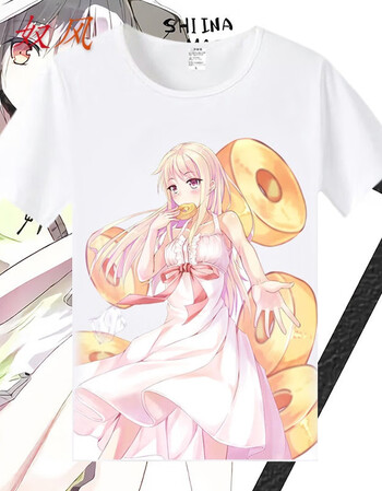 樱花庄的宠物女孩周边短袖t恤椎名真白动漫二次元夏季男女上衣06s