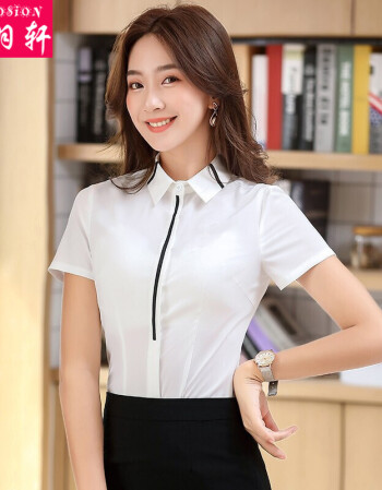 女士商务面试正装售楼部销售前台酒店工作服白衬衫s建议8090斤以内
