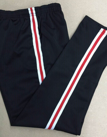 校服裤子三条杠中小学生校服裤运动长裤男女校服裤子黑色裤白红白一条