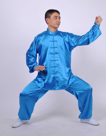 弹力南韩丝太极服春夏中老年太极拳服男练功服武术