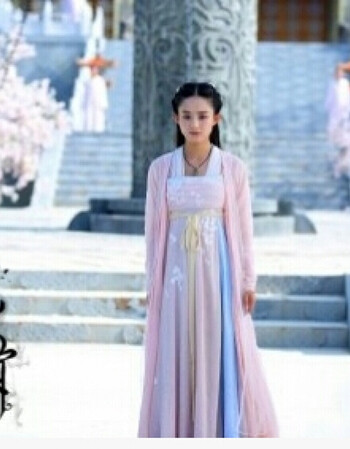 影视剧花千骨古装摄影写服表演服装cosplay古装 粉红色 s