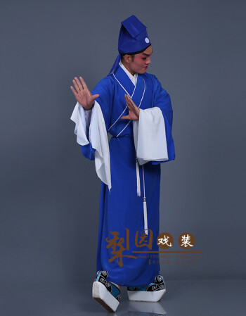 京剧戏曲服装素道袍 素老生褶子 古装才子书生素小生衣穷老头戏服 宝