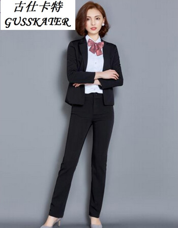 古仕卡特 2017新款职业装女套裙ol西服西装套装女士正装面试工作服