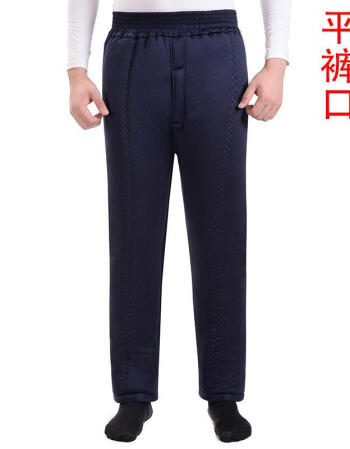 老年棉裤男中年爷爷秋冬季肥大秋冬男式休闲棉花纯棉双层爸爸加厚棉