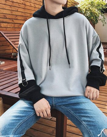 男青少年套头衫冬天潮牌中学生上衣挑战孙红雷张艺兴同款帽衫连帽衣服