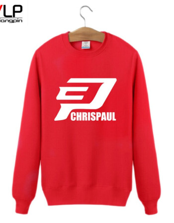 新款火箭队3号克里斯保罗标志圆领卫衣 篮球卫衣秋季男女长袖 红色 xl