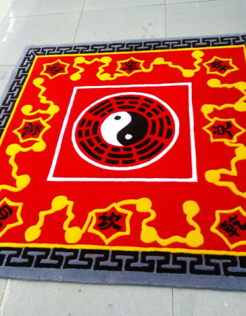 阿坡饵道教罡毯八卦七星太极图踏罡步毯寺庙道士法轮打坐练功地毯