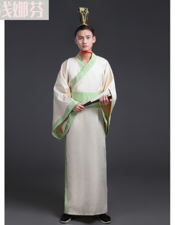 浅娜芬华服唐装古装古代服装汉服男男士曲裾书生 大臣