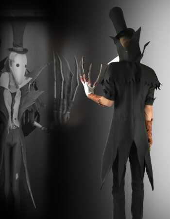 第五人格 杰克cosplay服装 监管者 男装送帽子 初始皮肤面具爪子 面具