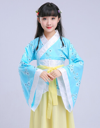 汉服女童春装儿童装宝宝国学服古装春秋改良版复古民族风服装新款 上