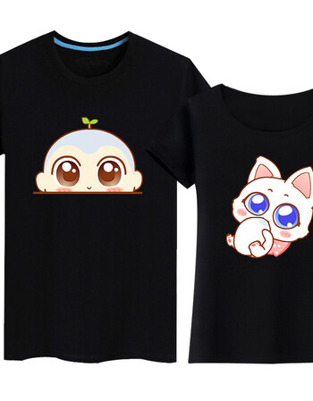 珂梵图微信qq表情包给我来个小和尚男女情侣装衫夏装短袖半袖t恤上