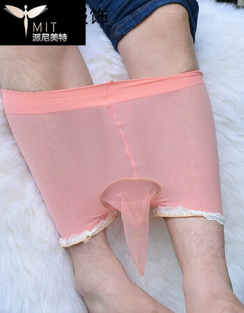 派尼美特2018年新款内裤宾馆丝袜男款带jj套男士夏季情趣情人打性感情趣飞机丝袜v内裤图片
