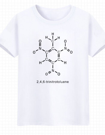 tnt 黄色炸药分子式理科男女创意t恤短袖圆领学生半袖