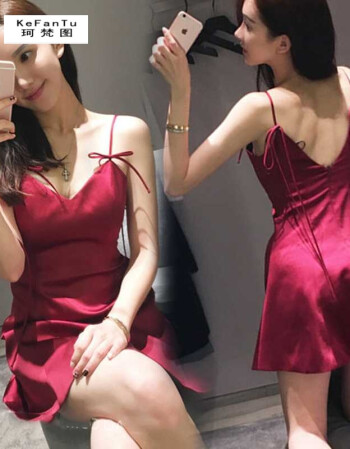 珂梵图性感情趣骚超短裙露奶子免脱连衣裙老公户外野战夜场女款裙子