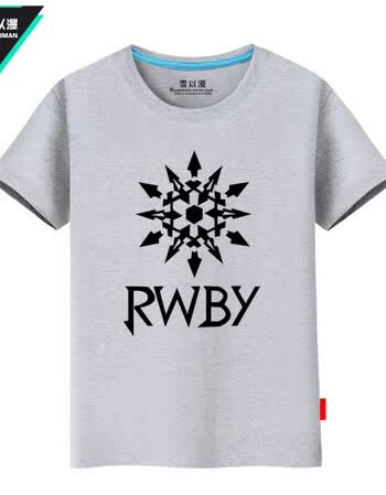 rwby四色战记纯棉短袖t恤动漫周边男女学生青少年宽松