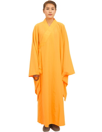 海青服僧服佛衣男海青禅修居士服女海清僧衣服和尚衣僧袍袈裟 黄色 35