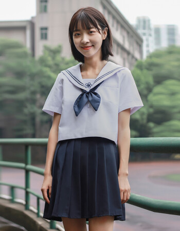 学生服正统jk制服毕业短袖学院风校服软妹裙套装 单件短裙【送袜子】