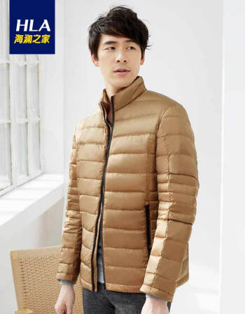 heilan home/海澜之家2015冬季新品男装立领羽绒服外套hwraj4a015a