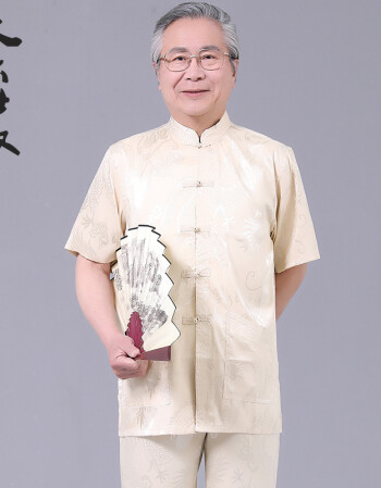 2018新品父亲节礼物老年夏装男70岁老人衣服男夏装60