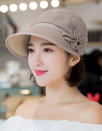 老人帽子女夏季遮阳妈妈帽薄款老年鸭舌帽春秋布帽中年女士太阳帽