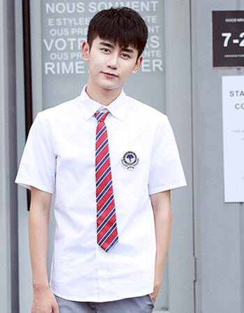 夏至未至同款校服学生装班服套装韩版春秋冬衬衫毛衣套装制服 男短袖